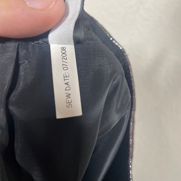 Express Design Studio Womens 4 Mini Skirt Gunmetal Black Metallic Button Trim - Picture 5 of 8